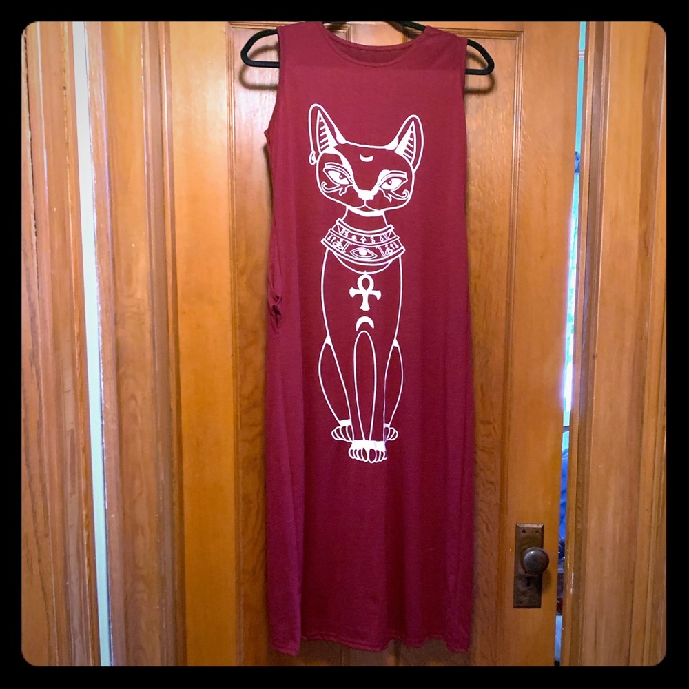 Egyptian cat dress